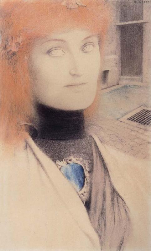 Fernand Khnopff Who Shall Deliver Me oil painting image
